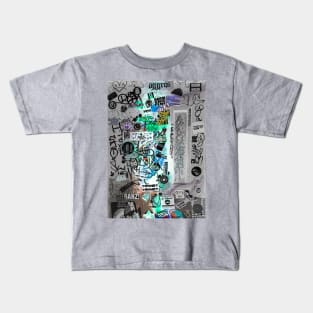 Urban Graffiti Style Stickers Tag Kids T-Shirt